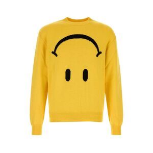 Moschino Men Yellow Wool Sweater